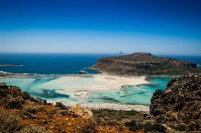 water and rocks on the island of Crete