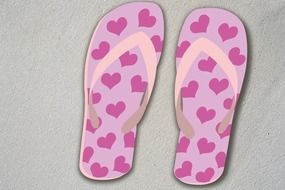summer pinc bathing flip
