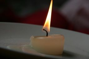 yellow light small wax candles