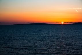 Sunset on the coast of Spain
