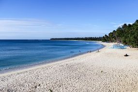 white sand at pagudpud beach in philippines