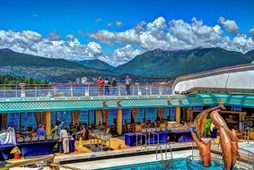 cruise liner off the coast of vancouver