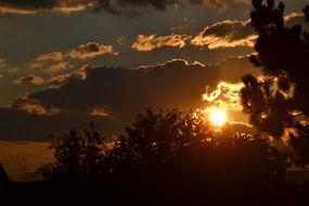 bright sunset