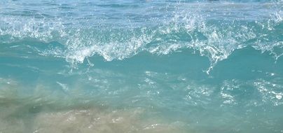 charming beauty ocean wave
