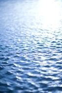 Macro photo of blue water