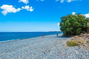 stones beach Crete