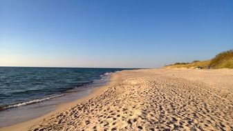empty shoreline of baltic sea