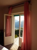 open balcony in the bedroom