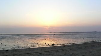 Colorful sunrise in Korea
