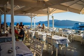 restaurant oia santorini in Greece