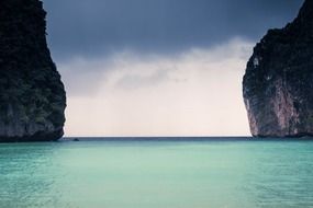 Cliffs in the ocean