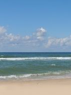 beauty of a sandy beach on a sunny day