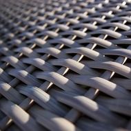 A piece of woven beach chair