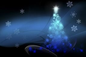 Christmas snowflakes clipart