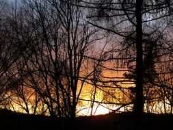 chic sunset sky