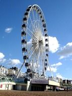 ferris wheel on a sunny day