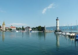 lighthouse on Lindau lake