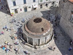 Ancient architecture ,fountain in Croatia