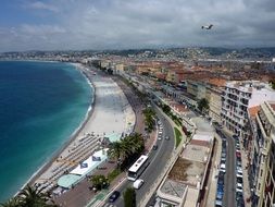 panorama of the Cote d'Azur in France