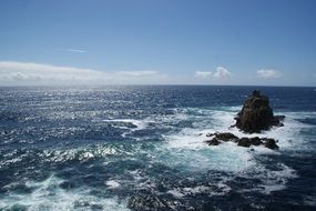 panoramic view of the surf in cornwall