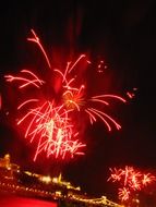holiday fireworks at the Buda castle