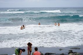water wave sea surfer fun bathing tenerife