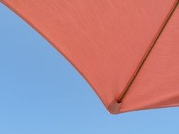 Pink beach umbrella