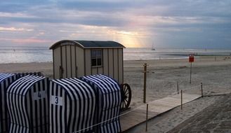 Registry office is on the beach in Norderney