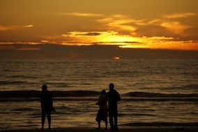 zandvoort sunset beach with people