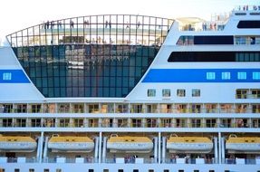 a cruise ship as a tourist attraction