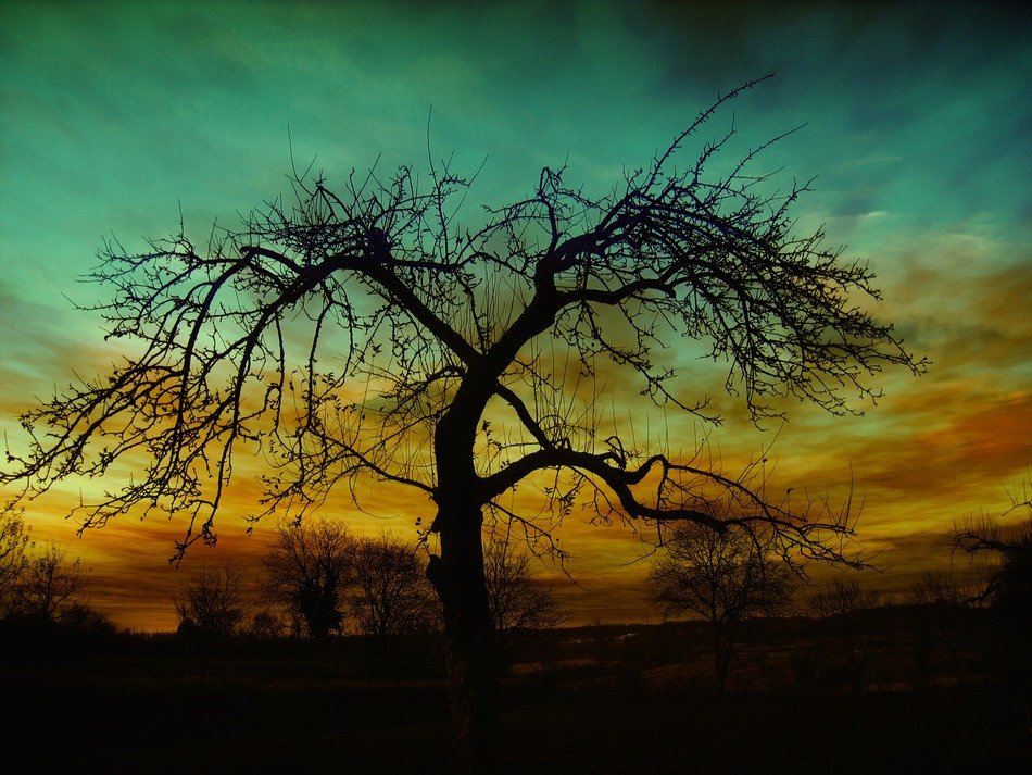 sunset atmosphere clouds