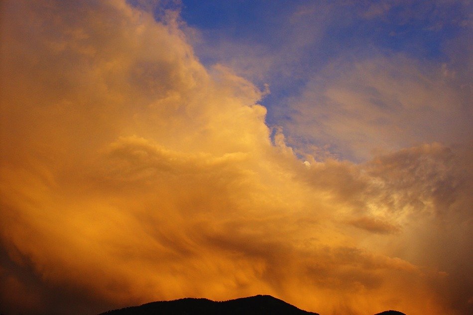 sunset drama in the sky
