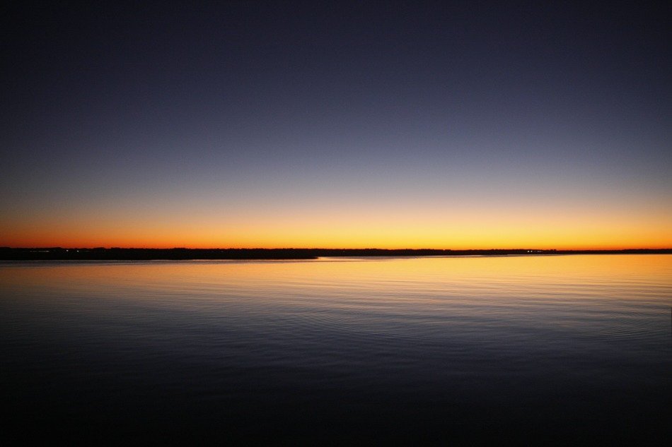 sunrise in the ocean