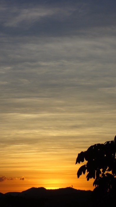 beautiful sunset colors at sky, brazil, minas, itajubÃ¡