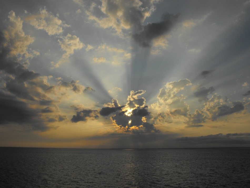 cloudy beautiful sky at sunset