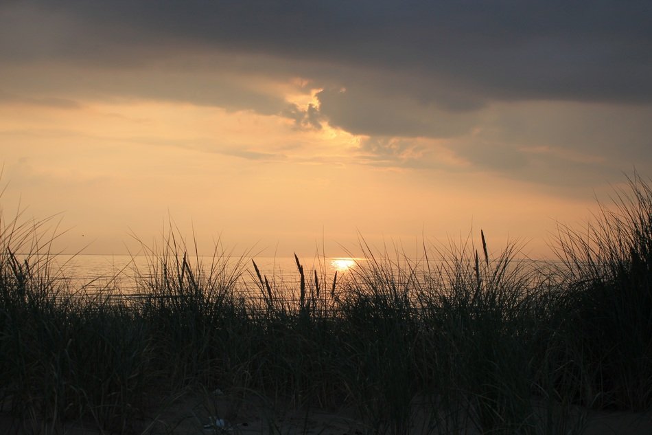 Sunset and dunes