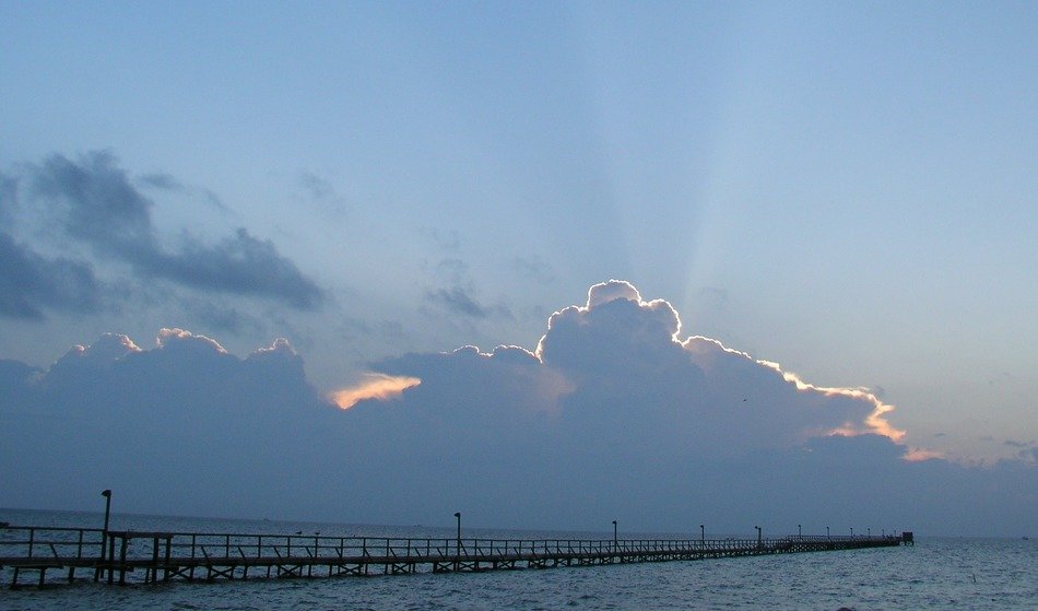 sunrise over the ocean