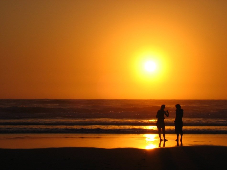 Sunset on the holiday
