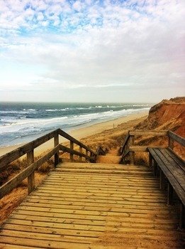 wooden downstairs tj the north sea beach, sylt