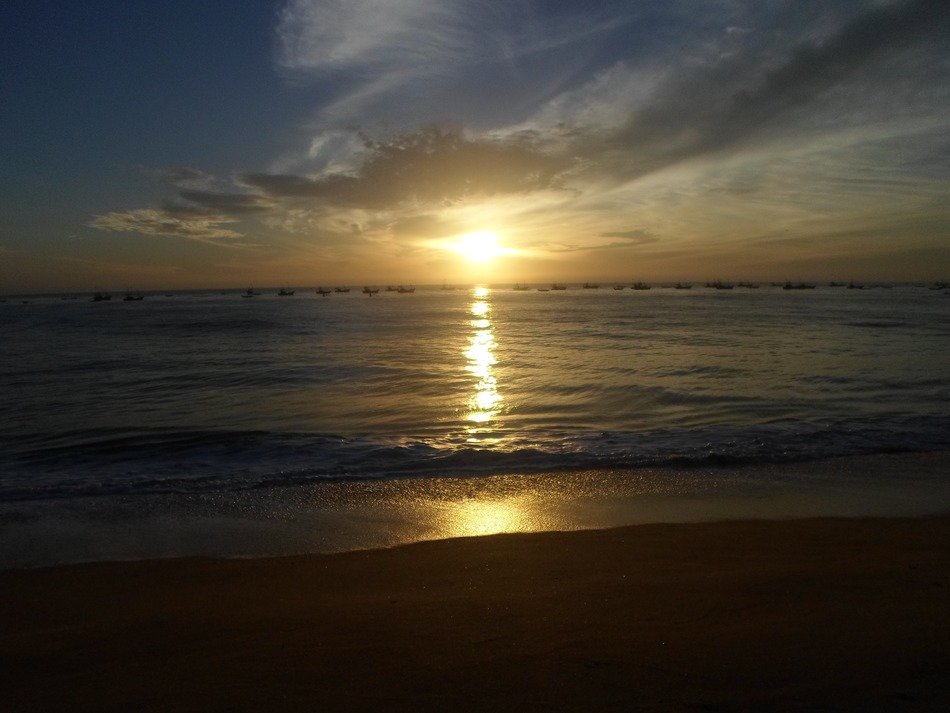 landscape of beautiful south sea beach