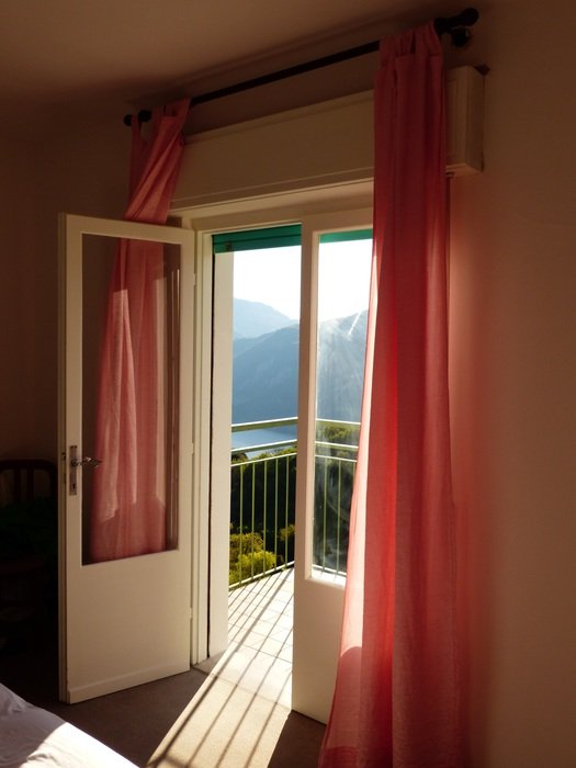 open balcony in the bedroom