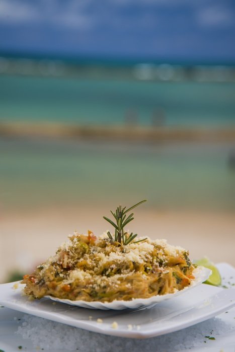 cone crab dish