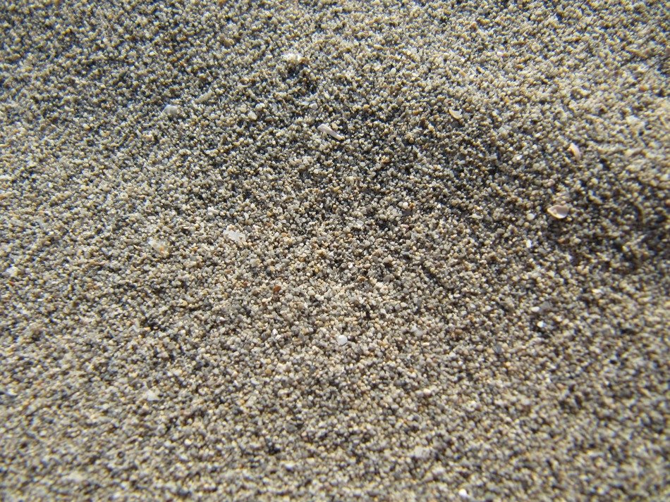 gray sand in the desert