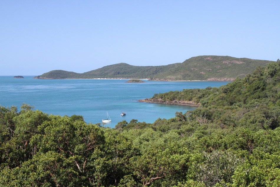 panorama of whitehaven beach in australia