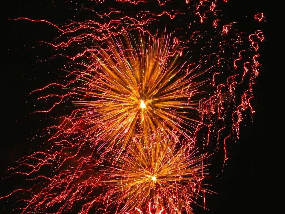 very beautiful fireworks