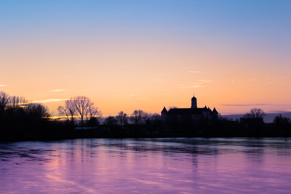 castle at the sunrise