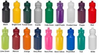 Colorful pinl bottles