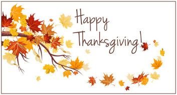 Clip art of Happy Thanksgiving banner