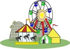 amusement park as a graphic image