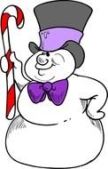 Snowman as picture
